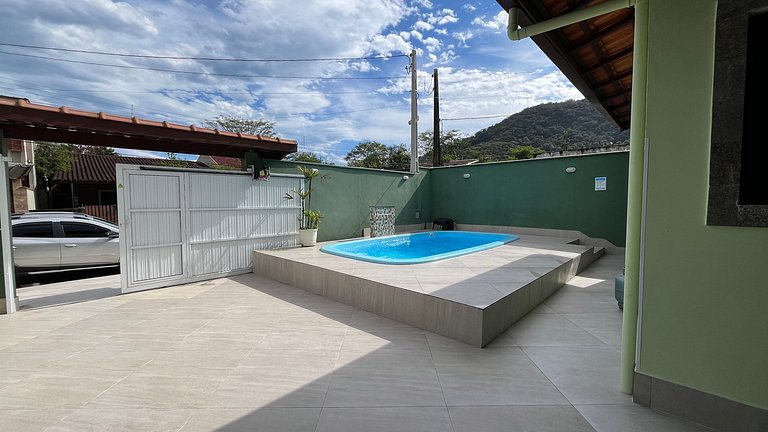 Casa c/ piscina 20 pessoas, 4 quartos c/ Ar. cond