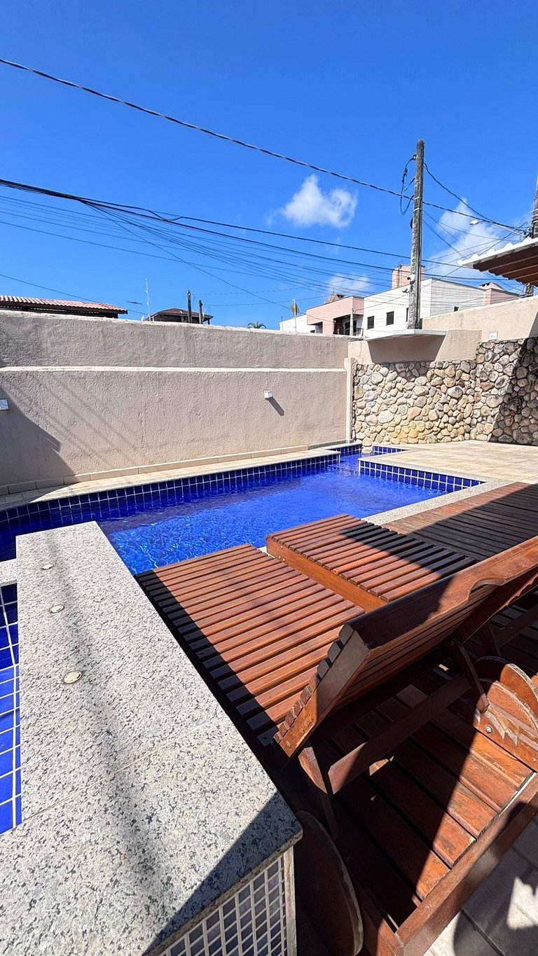 Casa 4 quarto c/ ar cond. 200 mt praia itagua